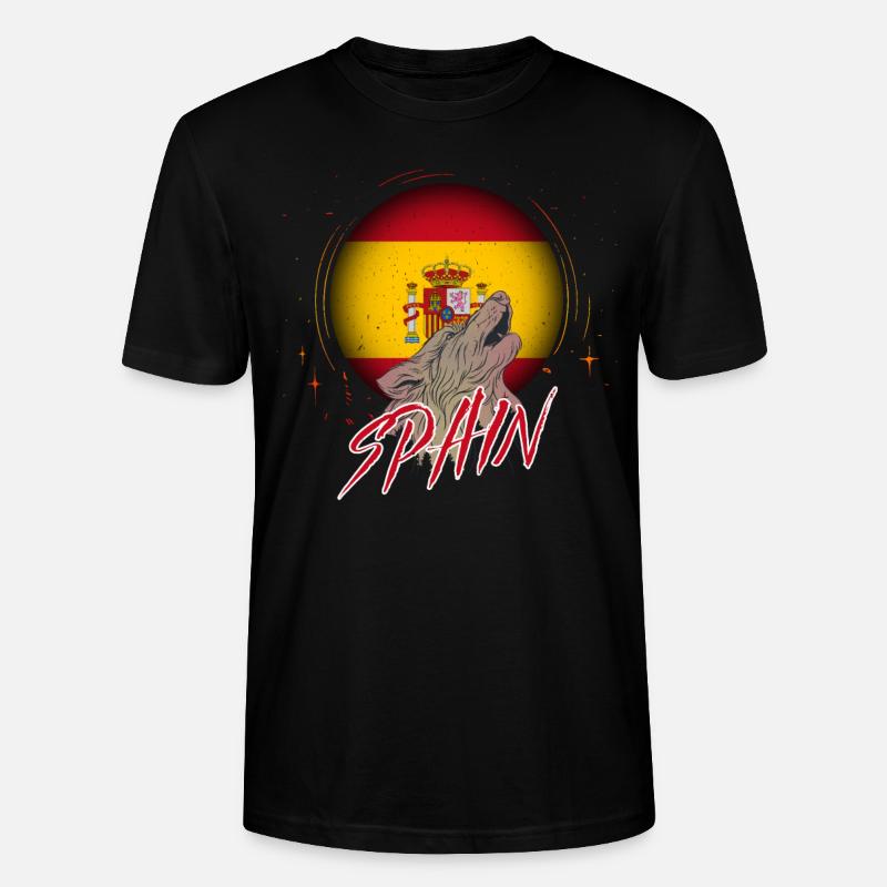 Spanien - Stanley/Stella Unisex Bio-T-Shirt CRAFTER - Schwarz