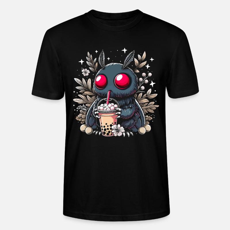 Mothman Bubble Tea - Stanley/Stella Unisex Bio-T-Shirt CRAFTER - Schwarz