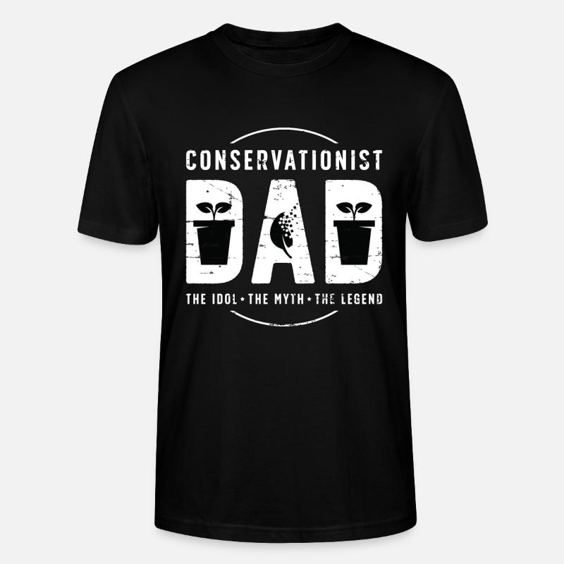 Papa écologiste L’idole L’écologiste - T-shirt bio CRAFTER Stanley Stella Unisexe - noir