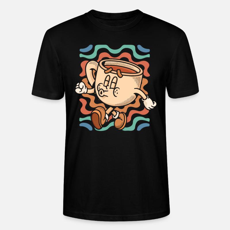 Café Café - T-shirt bio CRAFTER Stanley Stella Unisexe - noir