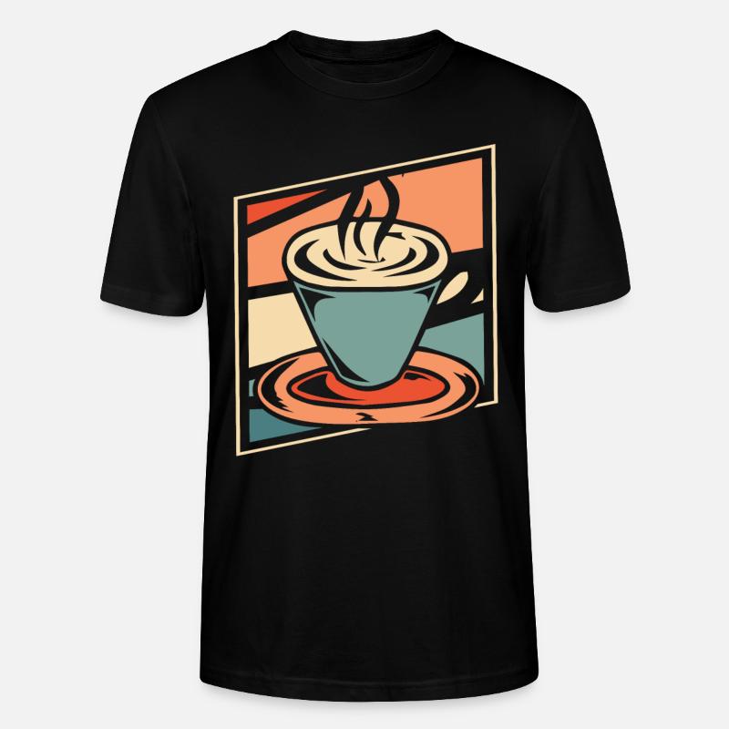 Kaffee Cafe - Stanley/Stella Unisex Bio-T-Shirt CRAFTER - Schwarz