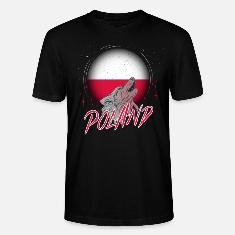 Polen - Stanley/Stella Unisex Bio-T-Shirt CRAFTER - Schwarz