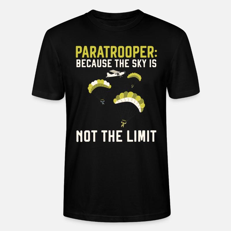 Parachutistes Parachutisme Parachutisme - T-shirt bio CRAFTER Stanley Stella Unisexe - noir