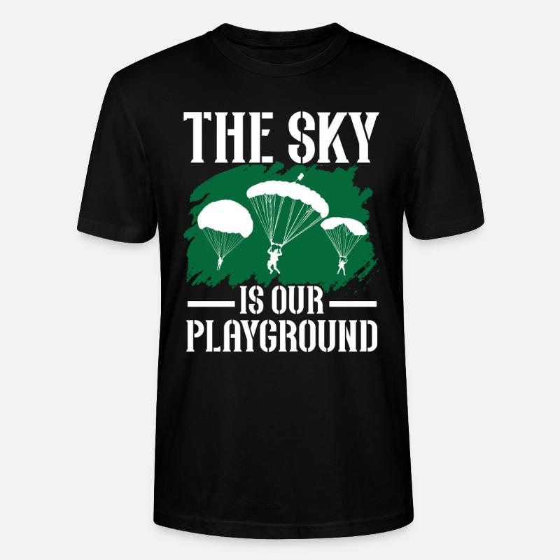 Parachutistes Parachutisme Parachutisme - T-shirt bio CRAFTER Stanley Stella Unisexe - noir