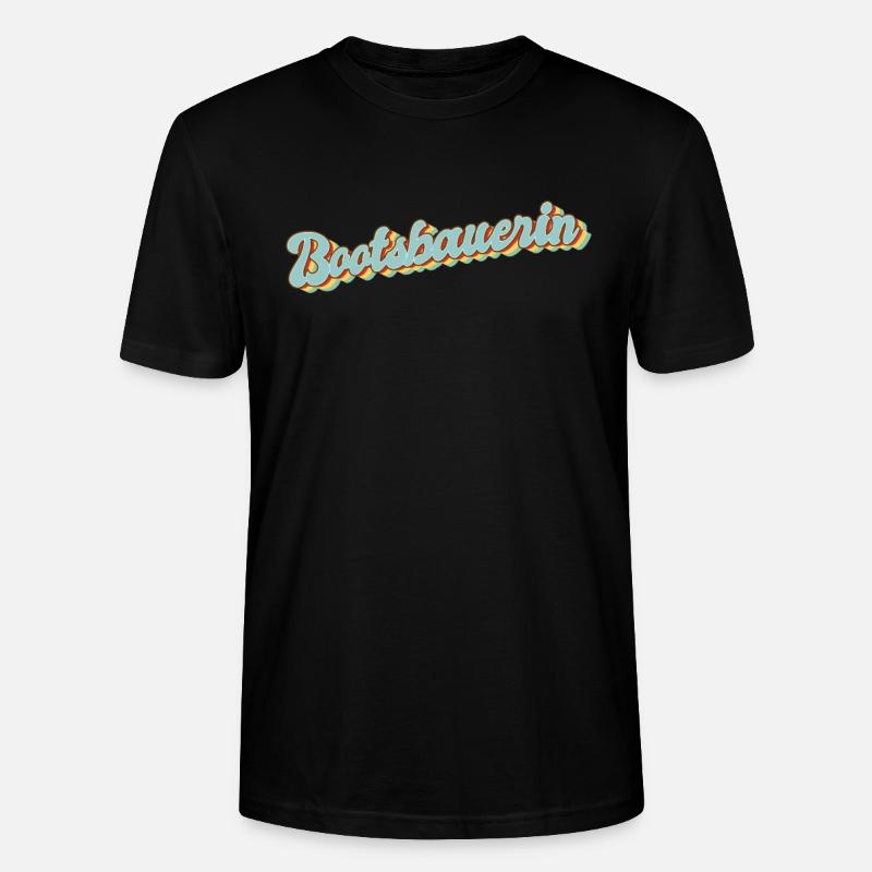 Schiffbauer Abschluss-Geschenk Bootsbauerin - Stanley/Stella Unisex Bio-T-Shirt CRAFTER - Schwarz
