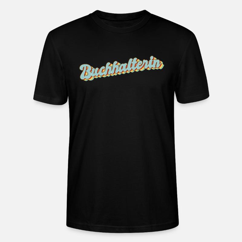 Buchhaltung Abschluss-Geschenk Buchhalterin - Stanley/Stella Unisex Bio-T-Shirt CRAFTER - Schwarz
