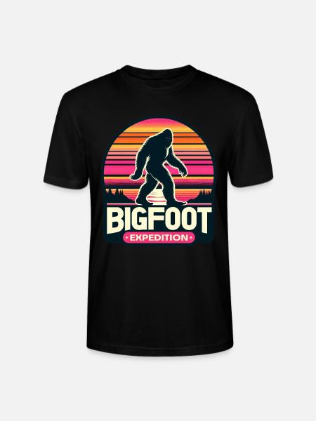 Bigfoot Expedition Wandern | Sasquatch-Jäger - Stanley/Stella Unisex Bio-T-Shirt CRAFTER - Schwarz