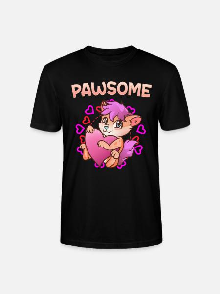 Pawsome I Furry Fandom Cospaly - Stanley/Stella CRAFTER Unisex Organic T-Shirt - black