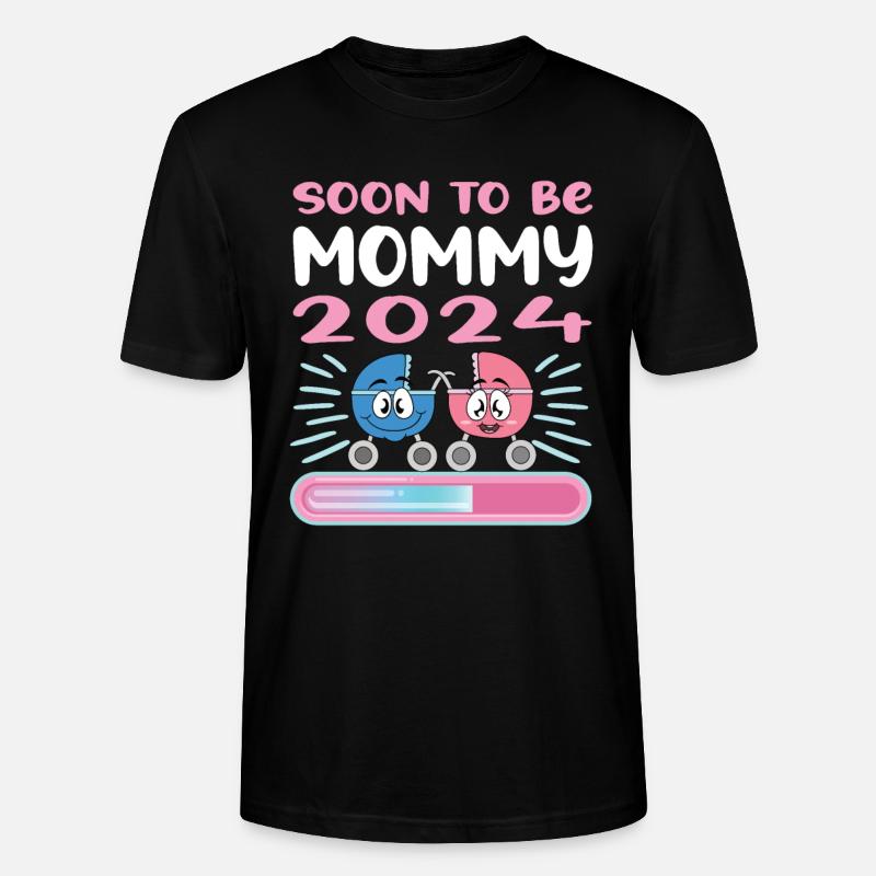 Mama 2024 Werdende Mutter Schwangerschaft - Stanley/Stella Unisex Bio-T-Shirt CRAFTER - Schwarz