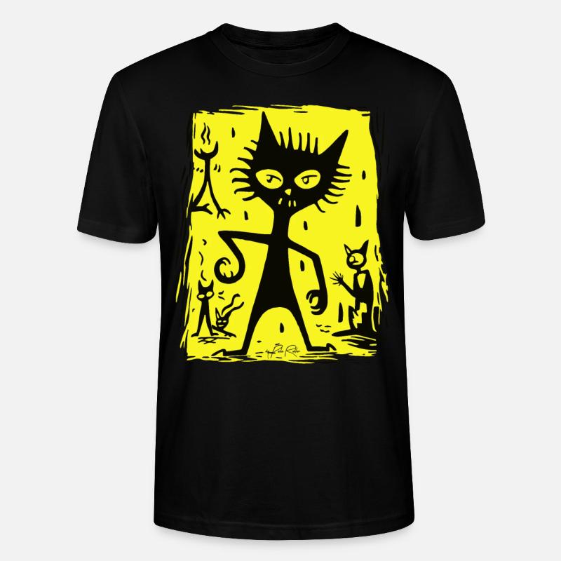 Chat démoniaque de l’enfer - T-shirt bio CRAFTER Stanley Stella Unisexe - noir