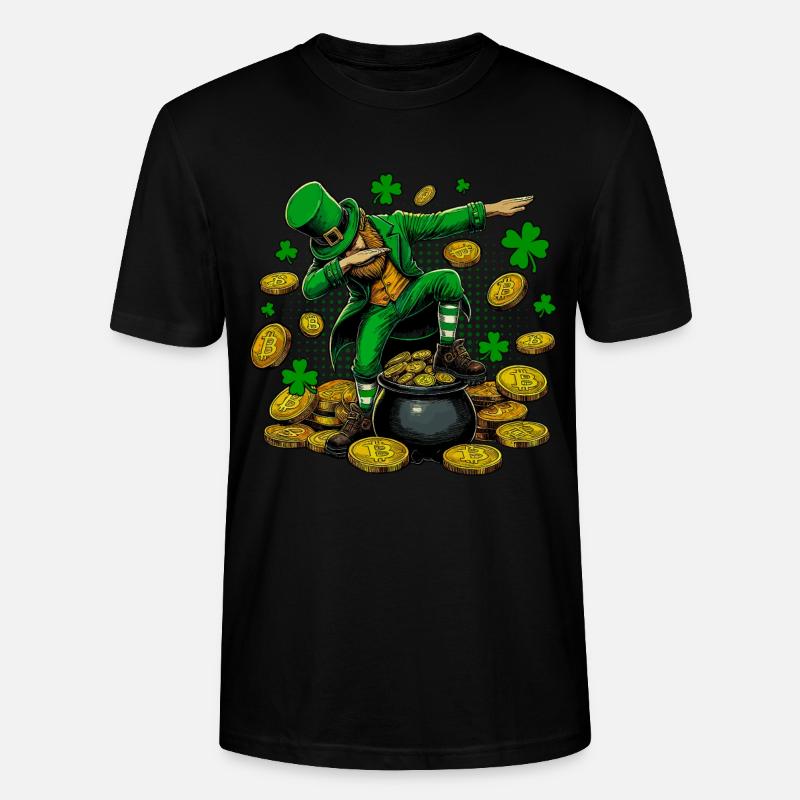 Topf mit Bitcoin - Stanley/Stella Unisex Bio-T-Shirt CRAFTER - Schwarz
