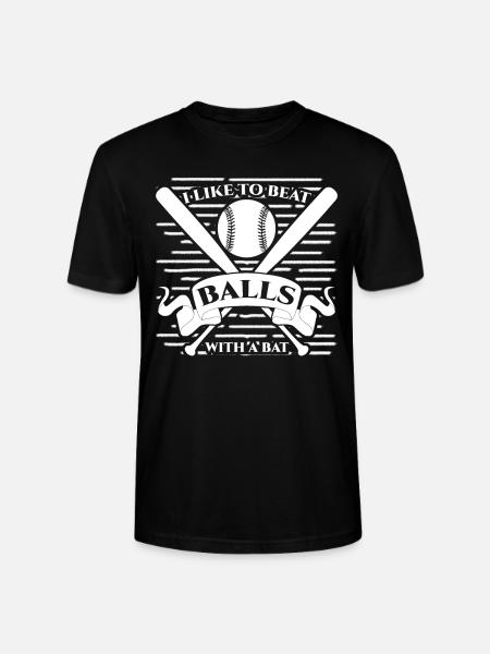 Baseball Bats and Baseball - Stanley/Stella CRAFTER Unisex Organic T-Shirt - black