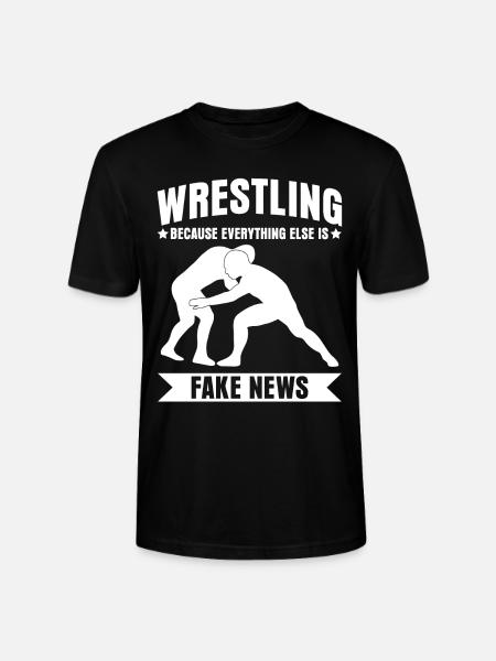 Wrestler Wrestling - Stanley/Stella Unisex Bio-T-Shirt CRAFTER - Schwarz