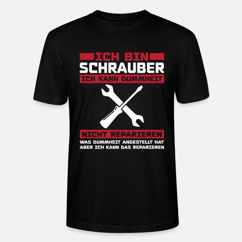 Ich bin schrauber - Stanley/Stella Unisex Bio-T-Shirt CRAFTER - Schwarz
