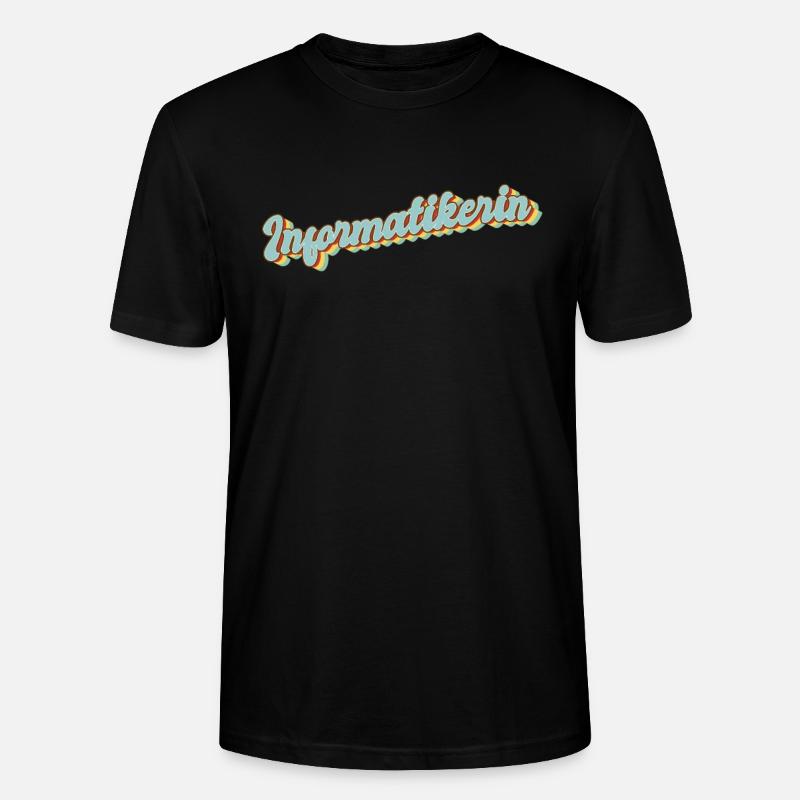 Programmierer Abschluss-Geschenk Informatikerin - Stanley/Stella Unisex Bio-T-Shirt CRAFTER - Schwarz