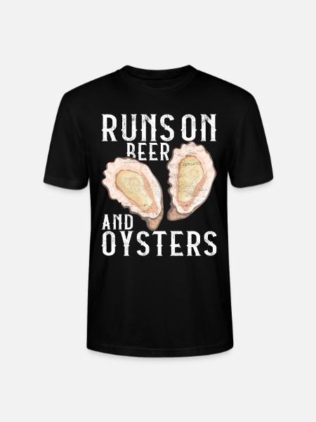 Oysters Oyster Lovers - Stanley/Stella CRAFTER Unisex Organic T-Shirt - black