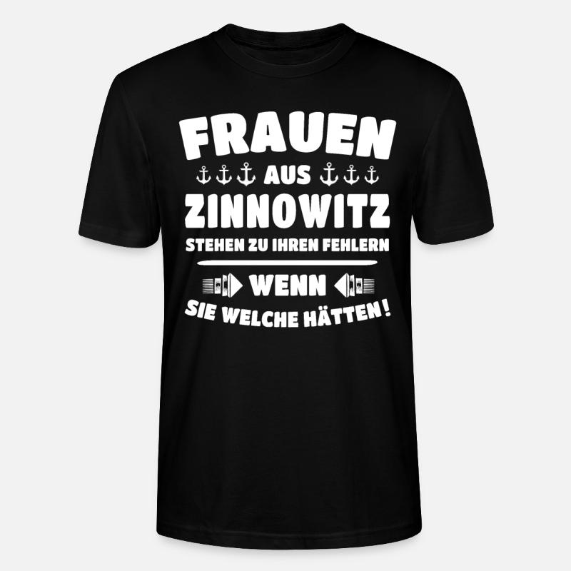Zinnowitz - Stanley/Stella Unisex Bio-T-Shirt CRAFTER - Schwarz