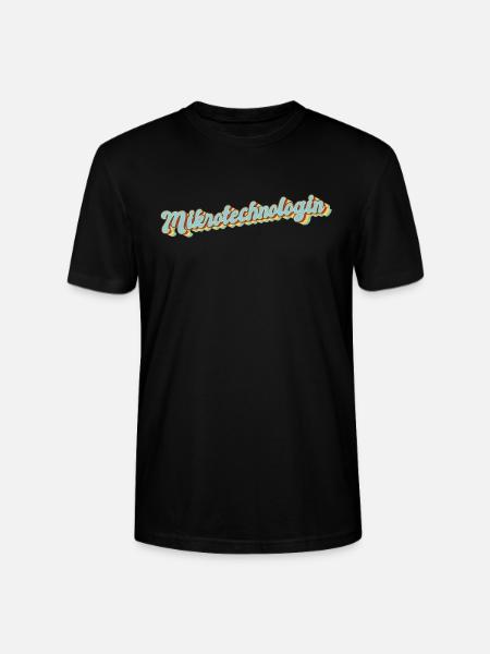Techniker Abschluss-Geschenk Mikrotechnologin - Stanley/Stella Unisex Bio-T-Shirt CRAFTER - Schwarz