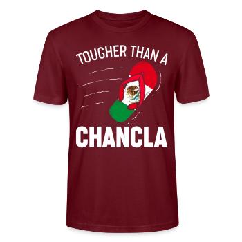 Drapeau de La Chancla Mexique Mexique - T-shirt bio CRAFTER Stanley Stella Unisexe - bordeaux - Devant - Alina (178cm) & Michal (187cm)
