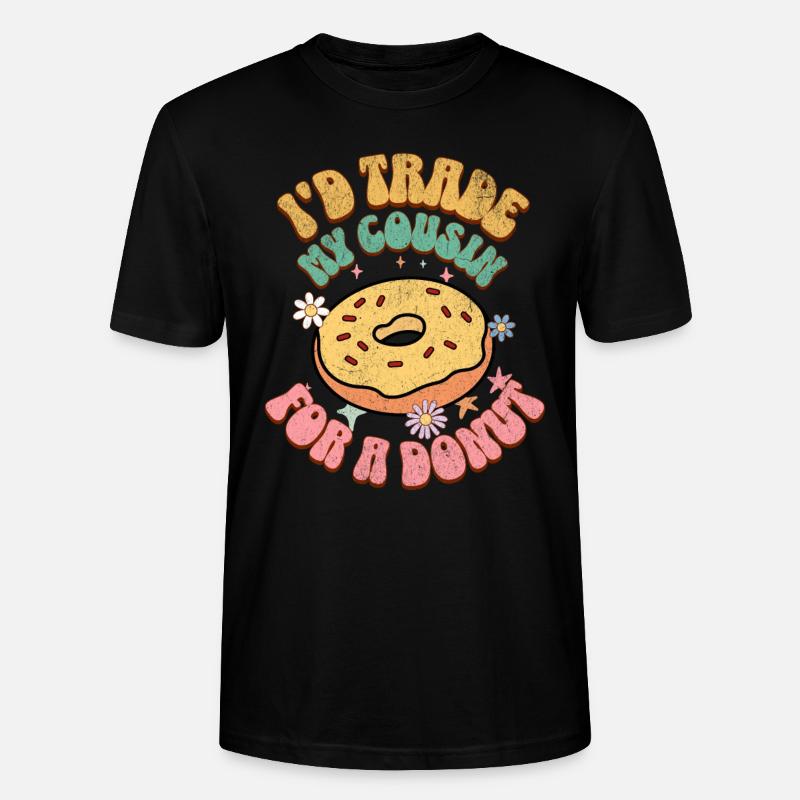 Donut - Stanley/Stella Unisex Bio-T-Shirt CRAFTER - Schwarz