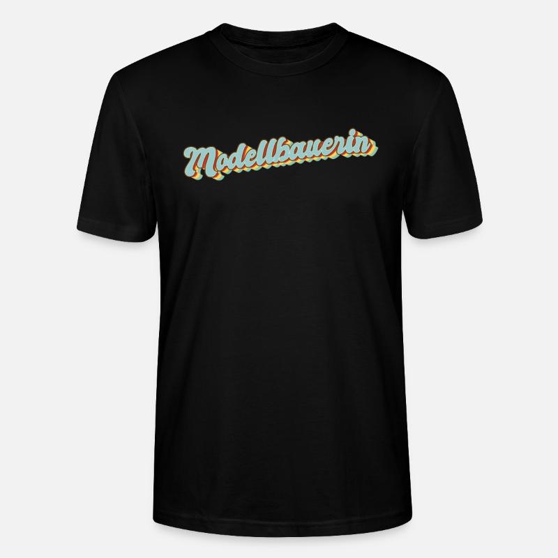Technischer Abschluss-Geschenk Modellbauerin - Stanley/Stella Unisex Bio-T-Shirt CRAFTER - Schwarz