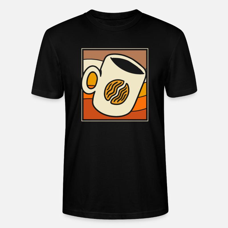 Kaffee Cafe - Stanley/Stella Unisex Bio-T-Shirt CRAFTER - Schwarz