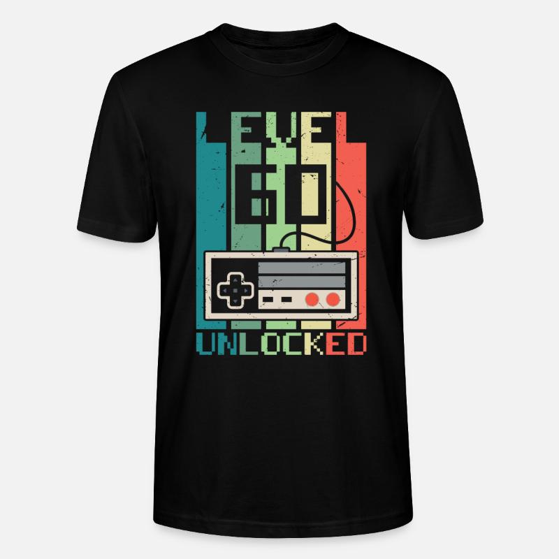 Level 60 freigeschaltet - Stanley/Stella Unisex Bio-T-Shirt CRAFTER - Schwarz