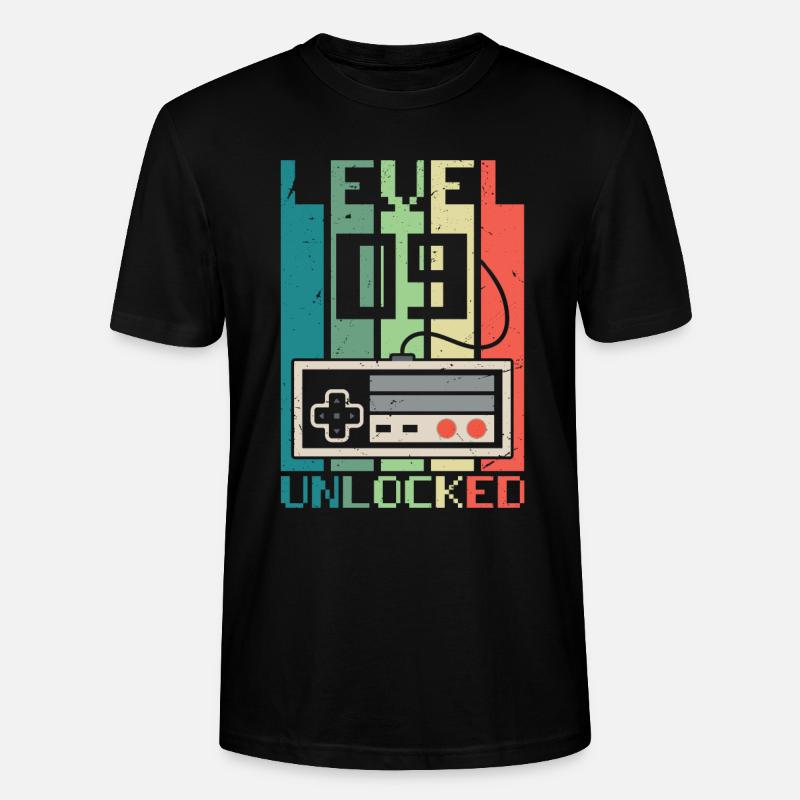 Level 9 freigeschaltet - Stanley/Stella Unisex Bio-T-Shirt CRAFTER - Schwarz