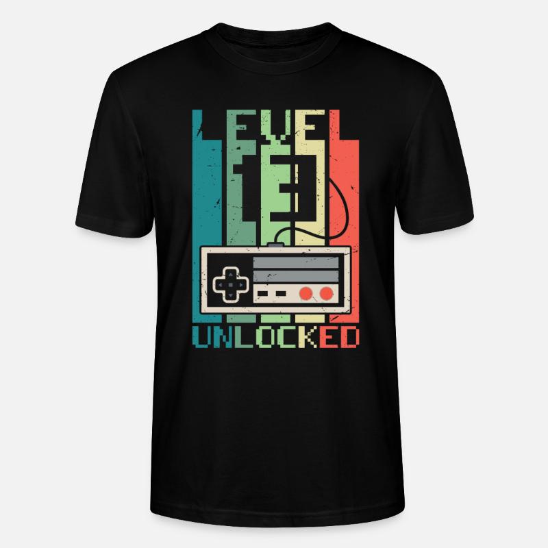 Level 13 freigeschaltet - Stanley/Stella Unisex Bio-T-Shirt CRAFTER - Schwarz
