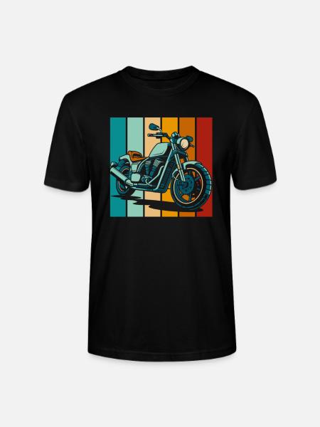 Moto Motard Motard - T-shirt bio CRAFTER Stanley Stella Unisexe - noir