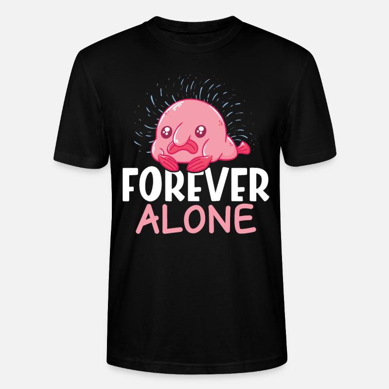 Drôle de créature marine Blobfish - T-shirt bio CRAFTER Stanley Stella Unisexe - noir