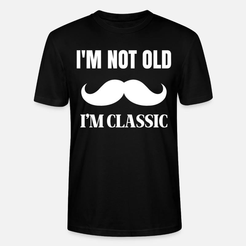 Mustache Moustache Stache - T-shirt bio CRAFTER Stanley Stella Unisexe - noir