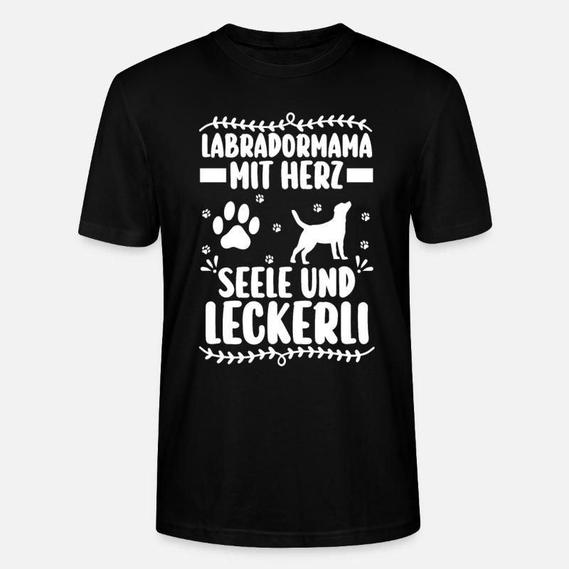 Hund Labrador - Stanley/Stella Unisex Bio-T-Shirt CRAFTER - Schwarz