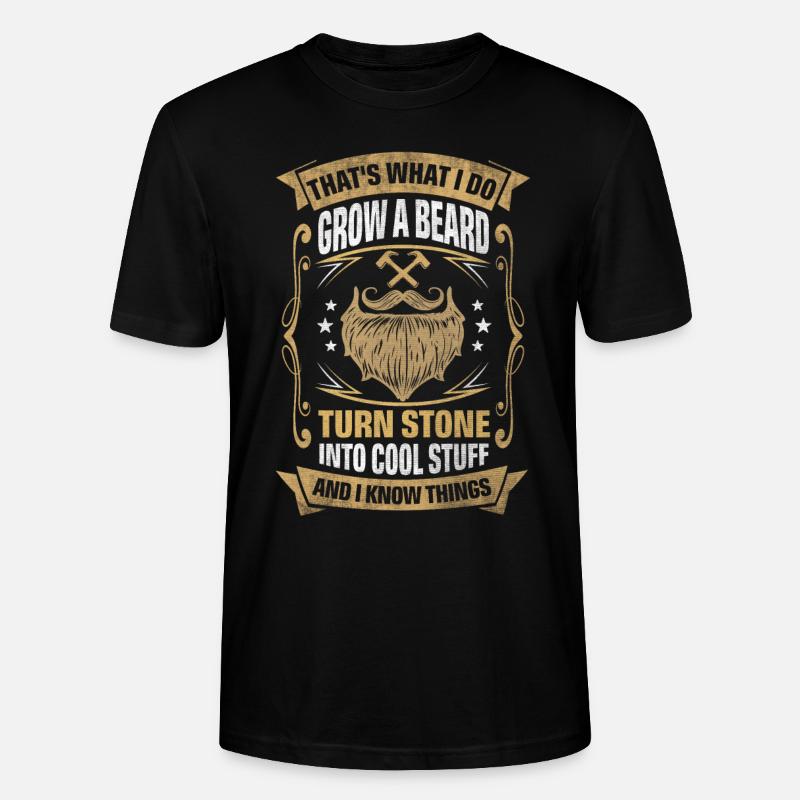 Stone Into Cool Things Mason - Stanley/Stella Unisex Bio-T-Shirt CRAFTER - Schwarz