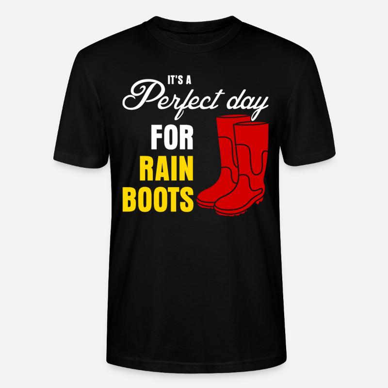 Bottes de pluie - T-shirt bio CRAFTER Stanley Stella Unisexe - noir