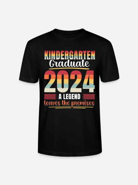 Proud Kindergarten Graduate 2024 - Stanley/Stella CRAFTER Unisex Organic T-Shirt - black