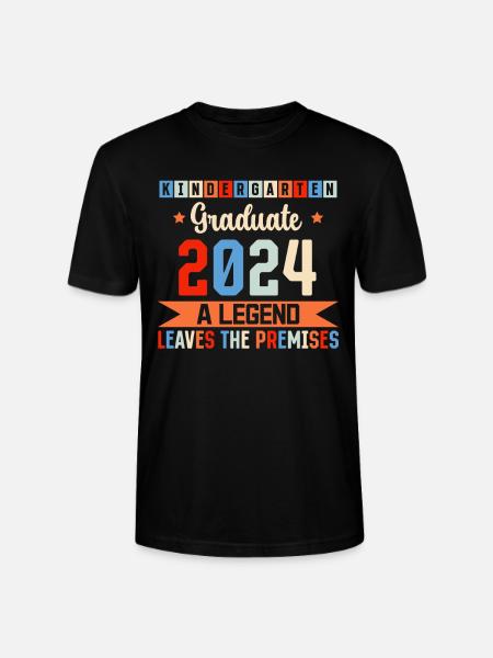 Proud Kindergarten Graduate 2024 - Stanley/Stella CRAFTER Unisex Organic T-Shirt - black