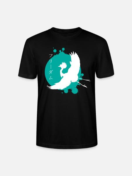 Crane Dynamics & Characters Art - Stanley/Stella CRAFTER Unisex Organic T-Shirt - black