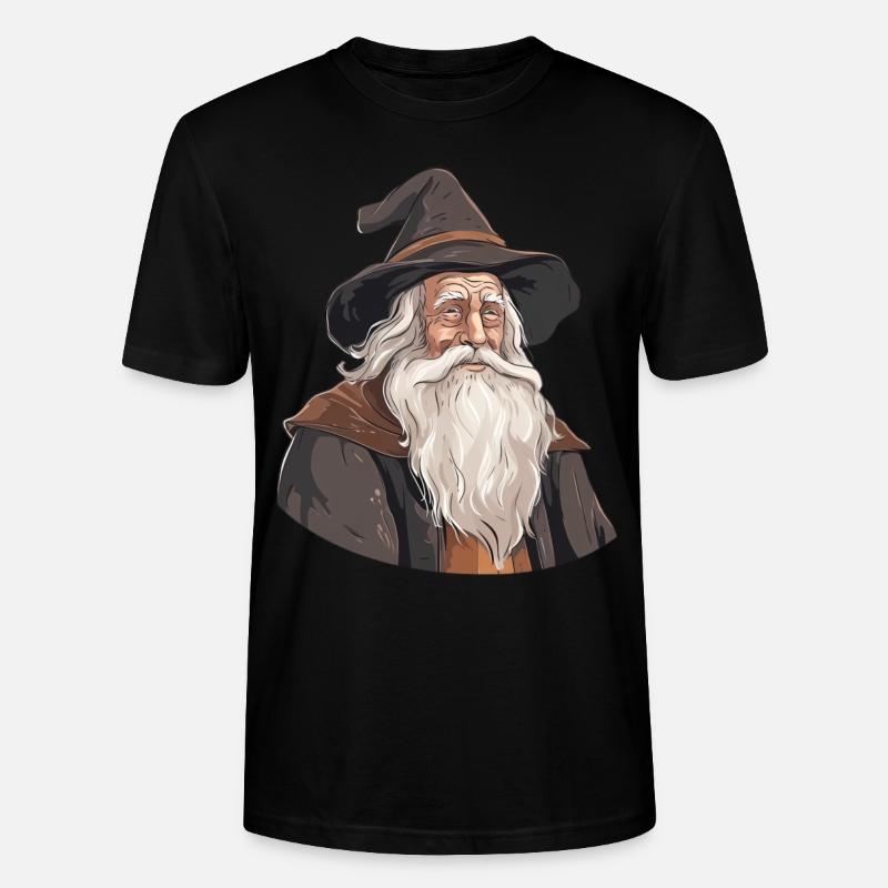 Der weiße Zauberer - Stanley/Stella Unisex Bio-T-Shirt CRAFTER - Schwarz