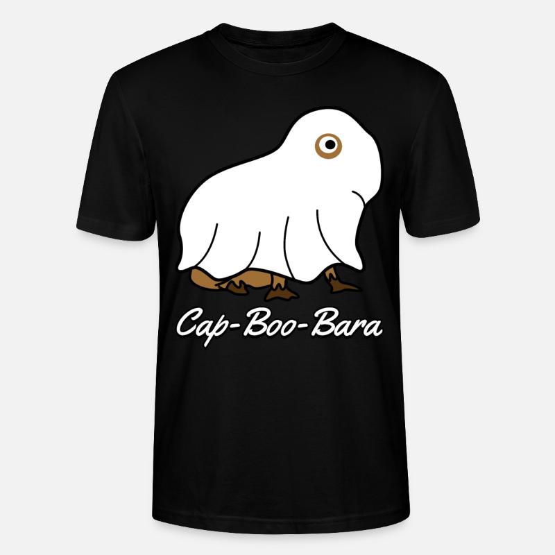Capybaras Ghost Capybara - Stanley/Stella CRAFTER Unisex Organic T-Shirt - black