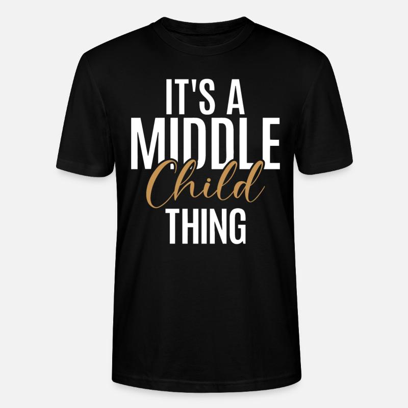 Cadeaux d’enfant du milieu - T-shirt bio CRAFTER Stanley Stella Unisexe - noir