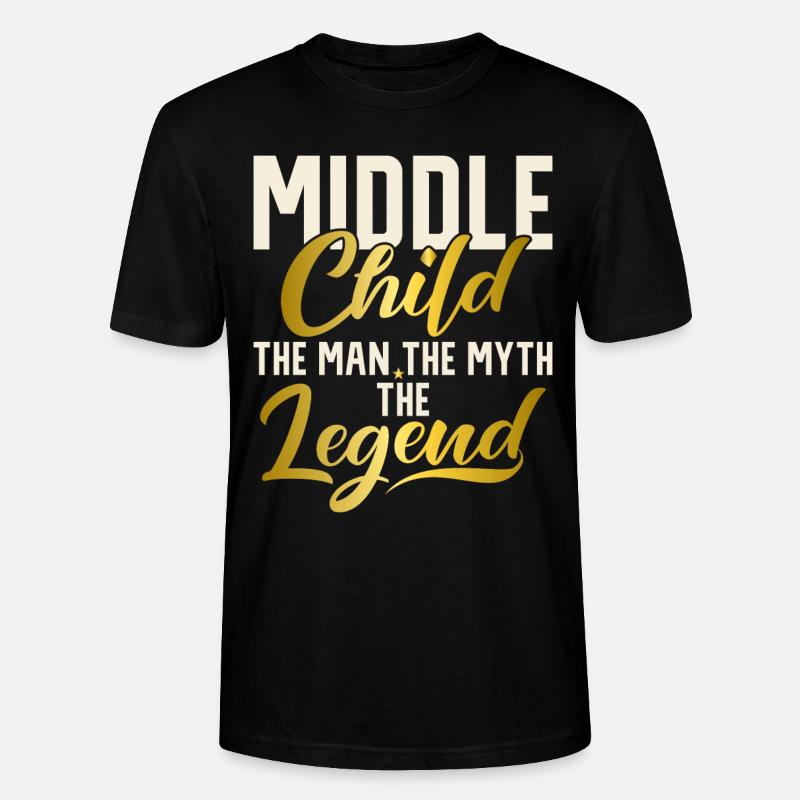 Cadeaux d’enfant du milieu - T-shirt bio CRAFTER Stanley Stella Unisexe - noir