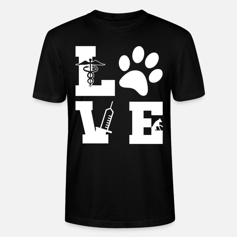 Tierliebhaber Veterinärassistent - Stanley/Stella Unisex Bio-T-Shirt CRAFTER - Schwarz
