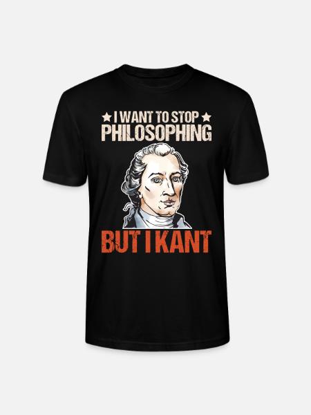 Philosophy Theory Immanuel Kant - Stanley/Stella CRAFTER Unisex Organic T-Shirt - black