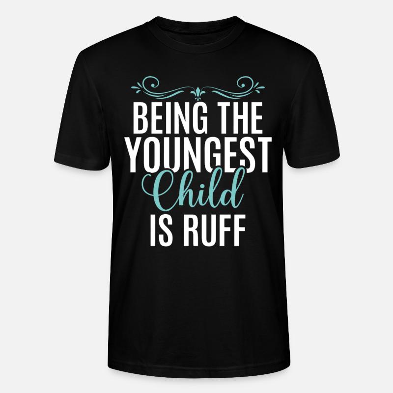 Youngest Child Gift - Stanley/Stella Unisex Bio-T-Shirt CRAFTER - Schwarz