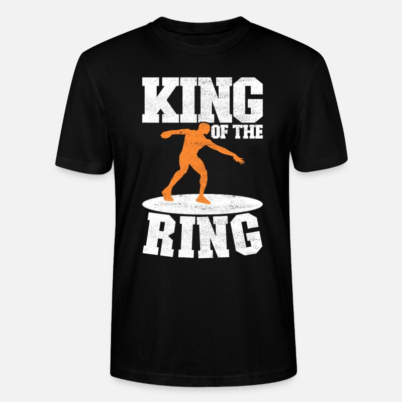 Diskuswerfer Diskuswerfen - Stanley/Stella Unisex Bio-T-Shirt CRAFTER - Schwarz