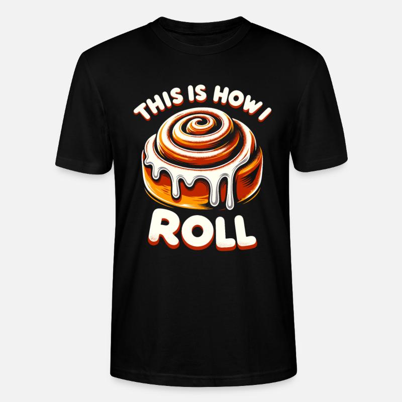 Cinnamon Roll Baker - Stanley/Stella CRAFTER Unisex Organic T-Shirt - black