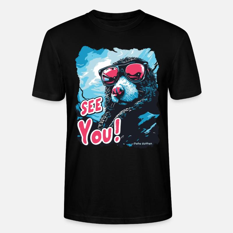 Adieu, la taupe aveugle cool - T-shirt bio CRAFTER Stanley Stella Unisexe - noir