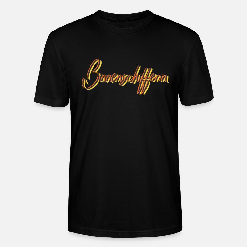 Schiffe Abschluss-Geschenk Binnenschifferin - Stanley/Stella Unisex Bio-T-Shirt CRAFTER - Schwarz