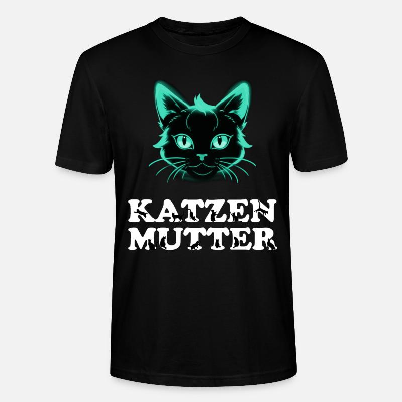Katzenmutter Design - Stanley/Stella Unisex Bio-T-Shirt CRAFTER - Schwarz